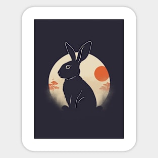 Rabbit 1 - Japanese Old Vintage Sticker